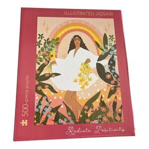 NEW Elevate Radiate Positivity JIGSAW PUZZLE 500 Piece Illustrated 24”x18” Boxed